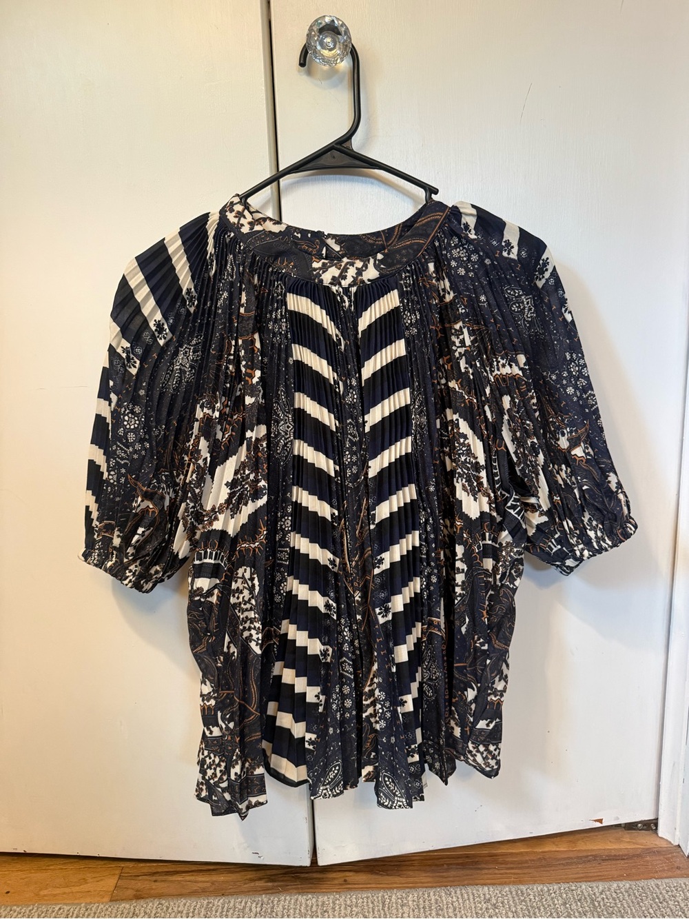 Ulla Johnson dafne pleated short sleeve